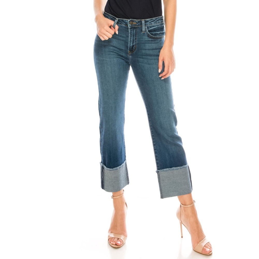Just Black High Rise Cropped Crop Denim Jeans